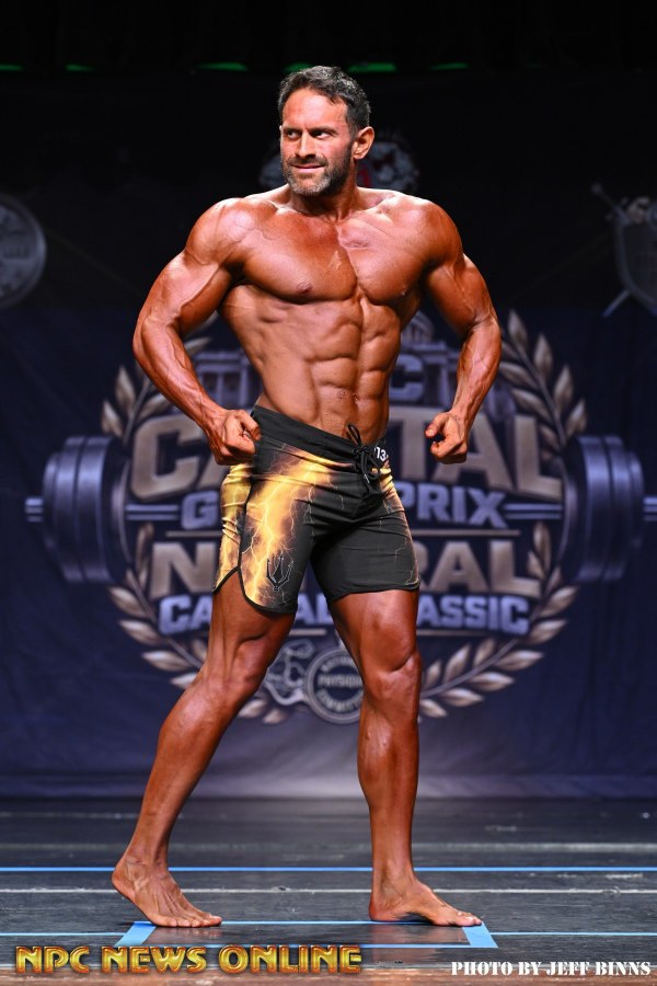 Men's Physique front pose at the second competition
