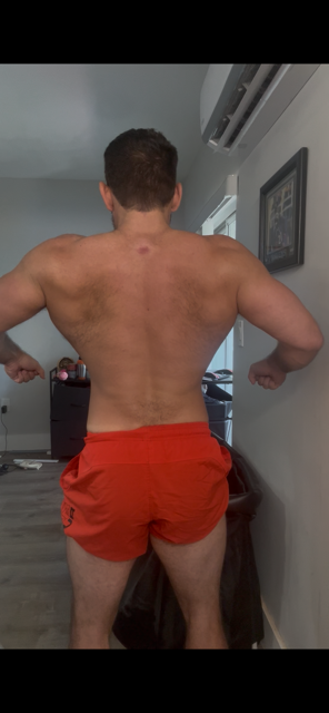 Back check-in photo at 11 weeks out