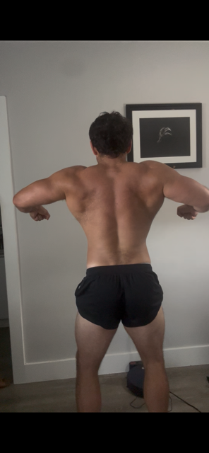 Back check-in photo at 12 weeks out