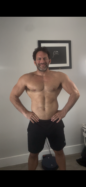 Front check-in photo at 12 weeks out